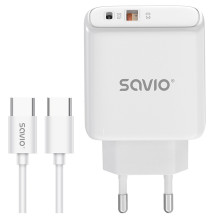 Mobile device charger - Savio LA-13 Fast charging AC 1m White