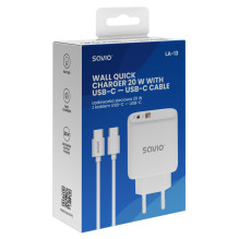 Mobile device charger - Savio LA-13 Fast charging AC 1m White