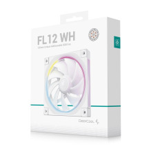 Case Fan - DEEPCOOL FL12 WH 12cm 55 CFM 32 dB PWM 2150 RPM White Case Fan - DEEPCOOL FL12 WH 12cm 55 CFM 32 dB PWM 2150 RPM White