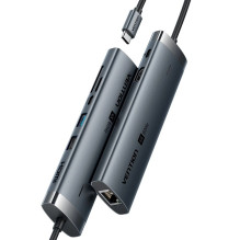 Vention - USB-C 8-in-1 dokų stotis 4K 60Hz 100W maitinimo tiekimas