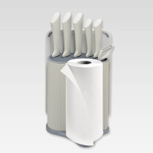 Kitchen Knife Set - Maestro MR-1413 Stainless Steel with Cutting Board and Peeler Gray Kitchen Knife Set - Maestro MR-1413 Stainless Steel with Cutting Board and Peeler Gray