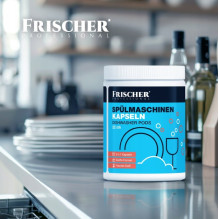 Dishwasher detergent - Frischer 3-in-1 capsules 52 pcs. Dishwasher detergent - Frischer 3-in-1 capsules 52 pcs.