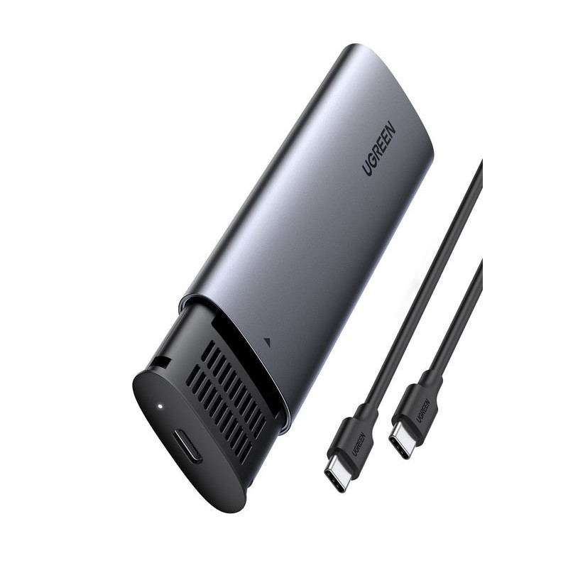 SSD Enclosure - UGREEN 10902 M.2 10 Gbit/s USB Type-C Aluminum Gray