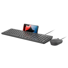 Keyboard and Mouse - Lenovo 310 USB-A Wired Set (Full Size, 2000 DPI, Black) Keyboard and Mouse - Lenovo 310 USB-A Wired Set (Full Size, 2000 DPI, Black)