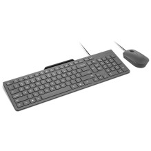 Keyboard and Mouse - Lenovo 310 USB-A Wired Set (Full Size, 2000 DPI, Black) Keyboard and Mouse - Lenovo 310 USB-A Wired Set (Full Size, 2000 DPI, Black)