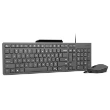 Keyboard and Mouse - Lenovo 310 USB-A Wired Set (Full Size, 2000 DPI, Black) Keyboard and Mouse - Lenovo 310 USB-A Wired Set (Full Size, 2000 DPI, Black)