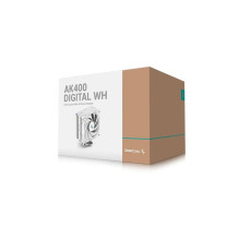 Procesoriaus aušintuvas - DEEPCOOL AK400 DIGITAL SE WH 120mm Ventiliatorius 68.99 CFM Daugiaspalvė LED