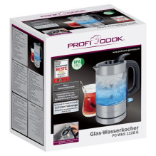 Electric kettle - ProfiCook PC-WKS 1228 G 0.5L 1100W Stainless steel, transparent