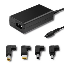 Adapter - Qoltec 51761 65W Power Adapter with 4 Plugs + Power Cord Adapter - Qoltec 51761 65W Power Adapter with 4 Plugs + Power Cord