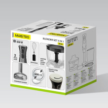 Hand mixer - Maestro MR-566 3-in-1 500W blender, chopper, whisk black