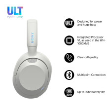 Wireless Headphones - Sony ULT WEAR Wireless Headphones, Noise Cancelling, Bluetooth, 30 hrs. Battery, White Wireless Headphones - Sony ULT WEAR Wireless Headphones, Noise Cancelling, Bluetooth, 30 hrs. Battery, White