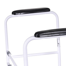 Mobility Aid - ActionMed Support Rail Adjustable Height Non-Slip Feet White Mobility Aid - ActionMed Support Rail Adjustable Height Non-Slip Feet White