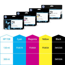 Printer - Ink Cartridge HP DesignJet 728 130ml Yellow