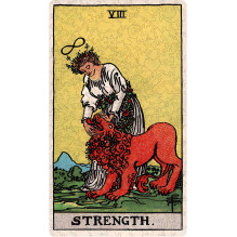 Dėlionė - Tarot Jėga Rider-Waite 250 Detalių Medinė 21x35 cm