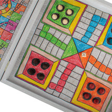 Board Game Set - Manopoulos Classic 4in1 Chess Checkers Ludo Snakes and Nuts Board Game Set - Manopoulos Classic 4in1 Chess Checkers Ludo Snakes and Nuts