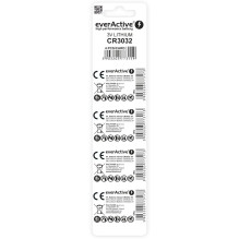 Battery - everActive CR3032 Lithium 580mAh 3V Blister 4 pcs. Battery - everActive CR3032 Lithium 580mAh 3V Blister 4 pcs.