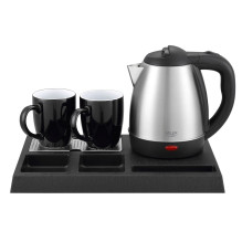 Electric kettle - Adler AD 1354 1.2L 1500W Stainless steel with cups Black Electric kettle - Adler AD 1354 1.2L 1500W Stainless steel with cups Black