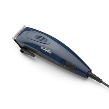Kirpimo Mašinėlė - BaByliss E695E Laidinis Nerūdijančio Plieno Peiliai Reguliuojamas Ilgis Mėlynas