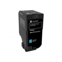 Toner Cartridge - Lexmark 74C2HCE 9800-23700 Pages Cyan Toner Cartridge - Lexmark 74C2HCE 9800-23700 Pages Cyan
