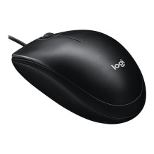 Belaidė Pelė - Logitech M100 Laidinė Optinė USB Windows, macOS, Linux, Chrome OS - Juoda