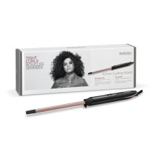 Plaukų Tiesinimo Žnyplės - BaByliss C449E 10mm Tiesūs Garbanos 210°C Kvarcinė-Ceraminė Juoda