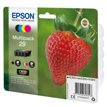 Cartridge - Epson 29 4-color set (C13T29864012, XL, Cyan, Magenta, Yellow, Black) Cartridge - Epson 29 4-color set (C13T29864012, XL, Cyan, Magenta, Yellow, Black)