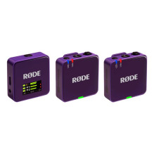 Mikrofonas - RØDE Wireless GO III 2 Siųstuvai 1 Imtuvas 260m Nuotolis Purpurinė