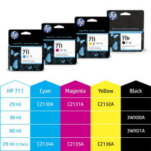 Cartridge - HP 711 Yellow Ink Cartridge (HP, CZ136A, 29 ml) Yellow