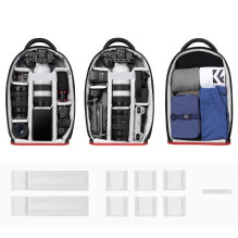 Camera bag - KF Concept KF13.151 18L, DSLR, 15" laptop, black