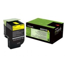 Toner Cartridge - Lexmark 802XYE High Yield 2400-4400 Pages Yellow