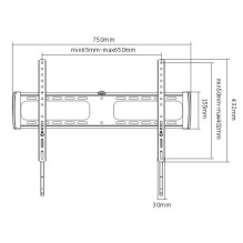 Pakabinamas 37"-70" televizoriaus laikiklis