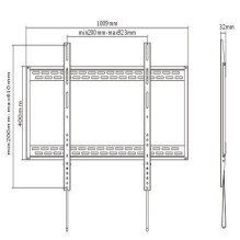 TV Mount - Fixed Wall Mount 60"-100" For TVs up to 100 kg VESA Compatible
