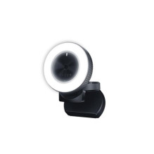 Kameros - Webcam Razer Kiyo 720p 60FPS 1080p 30FPS Su Reguliuojamu Apšvietimu Juoda