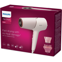 Hair Dryer - Philips 5000 Series BHD530/00 2300W 6 Heat/Speed Settings Pink, White
