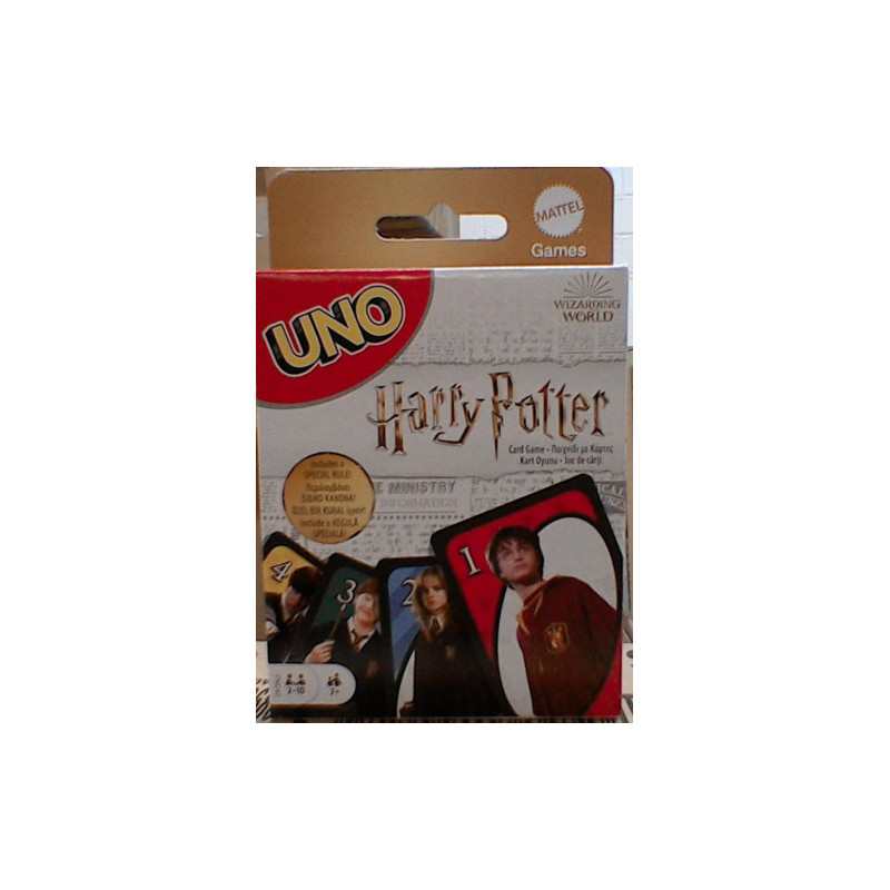 Žaidimas - Uno Harry Potter žaidimas (Mattel, teminės kortelės, 2-10 žaidėjų)