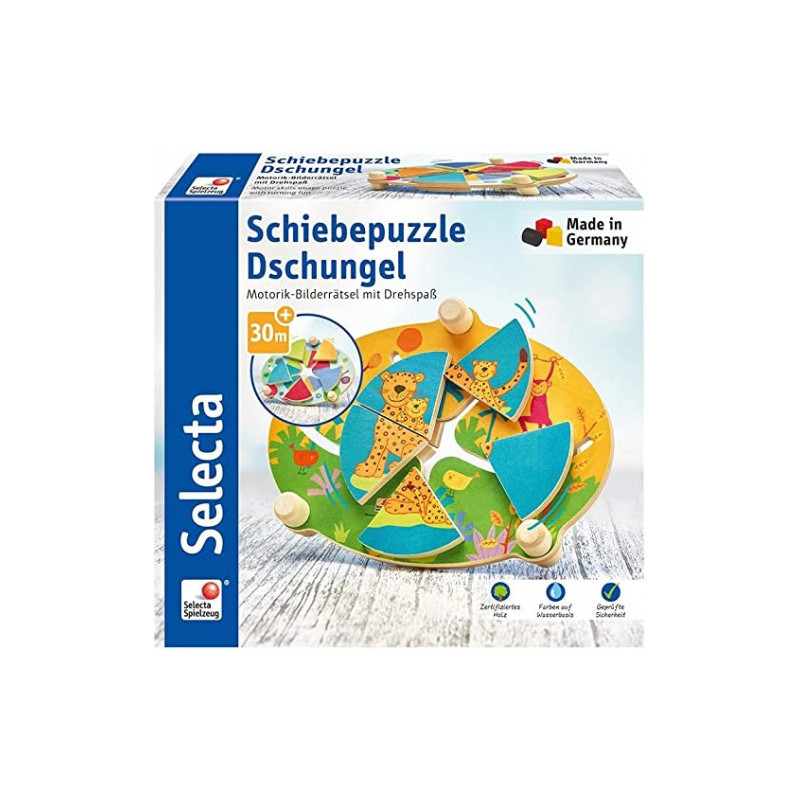 Puzzle - Selecta Sliding Puzzle Jungle (Selecta, cognitive skills, jungle theme)