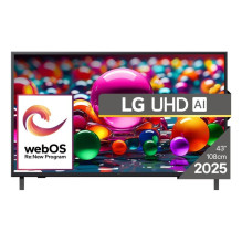 Televizorius - LG TV 43UA74003LB (LG, 43-colių LCD, 1050 x 135 x 650 mm)