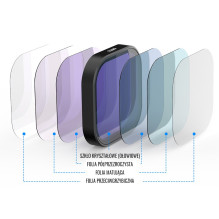 Underwater Filter - Telesin GP-FLT-904 Kit for GoPro HERO 9, 10, 11, 12 Red, Magenta, Purple