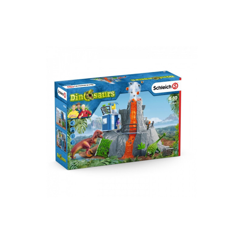 Toy set - Schleich Dinosaurus Great Volcano Expedition (dinosaur figures, volcano)