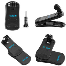 Camera Accessory - Telesin GP-JFM-003 Backpack Mount 360° Rotation Black Camera Accessory - Telesin GP-JFM-003 Backpack Mount 360° Rotation Black
