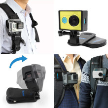 Camera Accessory - Telesin GP-JFM-003 Backpack Mount 360° Rotation Black Camera Accessory - Telesin GP-JFM-003 Backpack Mount 360° Rotation Black