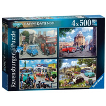 Dėlionė - Ravensburger 4X500 Laimingos Dienos Dėlionė 500 Detalių