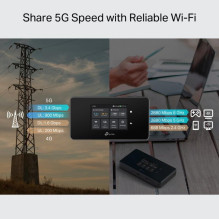 Maršrutizatorius - TP-Link M8550 5G Mobilus Maršrutizatorius Wi-Fi 6E 3.4 Gbps