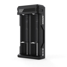 Įkroviklis - Li-ion 18650 USB-C Dvigubas Su LED Indikatoriais Įkroviklis - Li-ion 18650 USB-C Dvigubas Su LED Indikatoriais