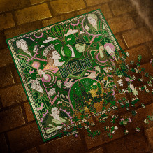 Puzzle - Theory11 Wicked 1000 piece puzzle gold foil 65x65 cm Puzzle - Theory11 Wicked 1000 piece puzzle gold foil 65x65 cm
