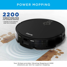 iHome iHRV10Y-BLK AutoVac Eclipse Robot Vacuum Cleaner, Black