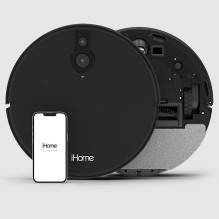 iHome iHRV10Y-BLK AutoVac Eclipse Robot Vacuum Cleaner, Black