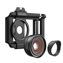 Fotoaparato Objektyvas - Apexel APL-ZM100 10-20x Makro Objektyvas f / 1.05 išmaniesiems telefonams