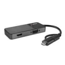 Adapteris - Lindy USB 3.0 Type A / C į HDMI &amp; VGA konverteris 3840x2160 30Hz