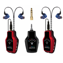 Wireless Audio Monitoring System - KIMAFUN KM-G150-3 2 Transmitters 1 Receiver 20m Range